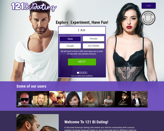 121 Bi Dating Logo