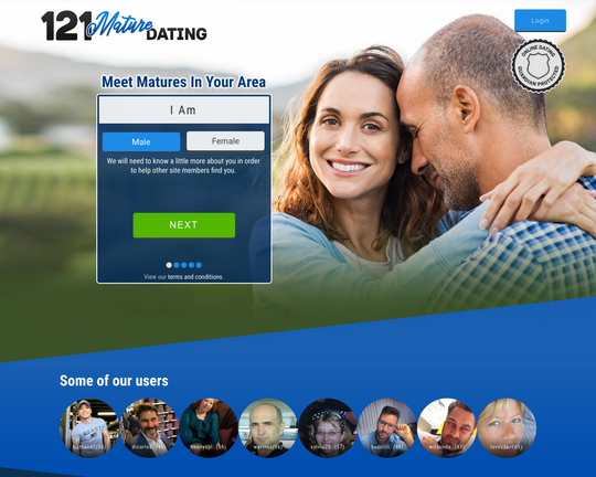 121 Mature Dating Logo