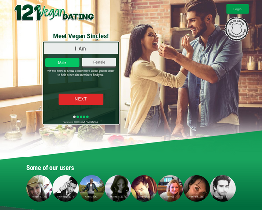 121 Vegan Dating Logo
