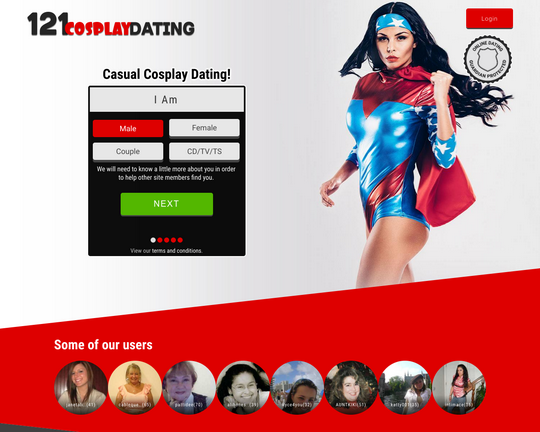 121 Cosplay Dating Logo